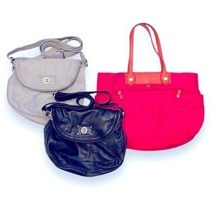 Marc by Marc Jacobs Bag Bundle Leather Shoulder Crossbody Nylon Tote